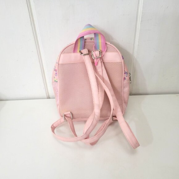 Miss Gwen\'s OMG Accessories Pink Floral Heart Love Backpack